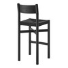 Alvia Oak Wood Bar Stools With Woven Seats Set of 2 by Modway / EEI-7544