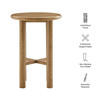 Alvia Round 30" Oak Wood Bar Table by Modway / EEI-7545
