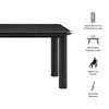 Alvia 86"-105" Extendable Rectangular Oak Wood Dining Table by Modway / EEI-7549