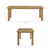 Alvia 86"-105" Extendable Rectangular Oak Wood Dining Table by Modway / EEI-7549