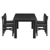 Alvia 5-Piece Oak Wood Dining Table and Chairs Set by Modway / EEI-7551