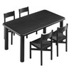 Alvia 5-Piece Oak Wood Dining Table and Chairs Set by Modway / EEI-7551