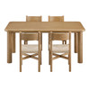 Alvia 5-Piece Oak Wood Dining Table and Chairs Set by Modway / EEI-7551