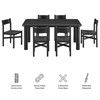 Alvia 7-Piece Oak Wood Dining Table and Chairs Set by Modway / EEI-7552