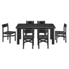 Alvia 7-Piece Oak Wood Dining Table and Chairs Set by Modway / EEI-7552