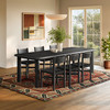 Alvia 7-Piece Oak Wood Extendable Dining Table and Chairs Set by Modway / EEI-7554