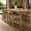 Alvia 7-Piece Oak Wood Extendable Dining Table and Chairs Set by Modway / EEI-7554