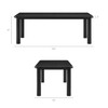 Alvia 9-Piece Oak Wood Extendable Dining Table and Chairs Set by Modway / EEI-7555