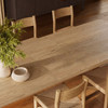Alvia 9-Piece Oak Wood Extendable Dining Table and Chairs Set by Modway / EEI-7555