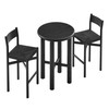 Alvia 3-Piece Round Oak Wood Bar Table With Bar Stools Set by Modway / EEI-7556