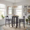 Alvia 3-Piece Round Oak Wood Bar Table With Bar Stools Set by Modway / EEI-7556