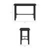 Alvia 5-Piece Rectangular Oak Wood Bar Table With Bar Stools Set by Modway / EEI-7557