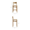 Alvia 5-Piece Rectangular Oak Wood Bar Table With Bar Stools Set by Modway / EEI-7557