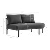 Porta Right-Arm Facing Outdoor Patio Aluminum Modular Piece by Modway / EEI-7608