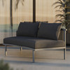 Porta Armless Outdoor Patio Aluminum Modular Piece by Modway / EEI-7609