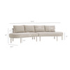 Porta 2 Piece Outdoor Patio Aluminum Modular Sofa by Modway / EEI-7611