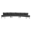 Porta 3 Piece Outdoor Patio Aluminum Modular Sofa by Modway / EEI-7612
