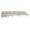 Porta 3 Piece Outdoor Patio Aluminum Modular Sofa by Modway / EEI-7612