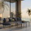 Porta 4 Piece Outdoor Patio Aluminum Modular Sofa Set by Modway / EEI-7613
