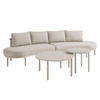 Porta 4 Piece Outdoor Patio Aluminum Modular Sofa Set by Modway / EEI-7613