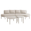 Porta 4 Piece Outdoor Patio Aluminum Modular Sofa Set by Modway / EEI-7613