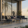 Porta 5 Piece Outdoor Patio Aluminum Modular Sofa Set by Modway / EEI-7614