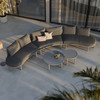 Porta 5 Piece Outdoor Patio Aluminum Modular Sofa Set by Modway / EEI-7614