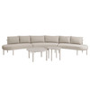 Porta 5 Piece Outdoor Patio Aluminum Modular Sofa Set by Modway / EEI-7614