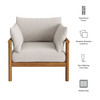 Eleni Outdoor Patio Teak Wood Armchair by Modway / EEI-7653
