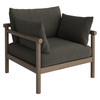 Eleni Outdoor Patio Teak Wood Armchair by Modway / EEI-7653
