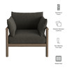 Eleni Outdoor Patio Teak Wood Armchair by Modway / EEI-7653