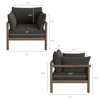 Eleni Outdoor Patio Teak Wood Armchair by Modway / EEI-7653
