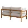 Eleni Outdoor Patio Teak Wood Loveseat by Modway / EEI-7654