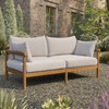 Eleni Outdoor Patio Teak Wood Loveseat by Modway / EEI-7654