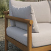 Eleni Outdoor Patio Teak Wood Loveseat by Modway / EEI-7654