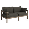 Eleni Outdoor Patio Teak Wood Loveseat by Modway / EEI-7654