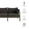Eleni Outdoor Patio Teak Wood Loveseat by Modway / EEI-7654