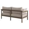 Eleni Outdoor Patio Teak Wood Loveseat by Modway / EEI-7654