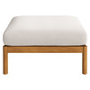 Eleni Square Outdoor Patio Teak Wood Ottoman by Modway / EEI-7656