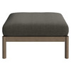 Eleni Square Outdoor Patio Teak Wood Ottoman by Modway / EEI-7656