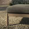 Eleni Square Outdoor Patio Teak Wood Ottoman by Modway / EEI-7656