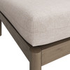 Eleni Square Outdoor Patio Teak Wood Ottoman by Modway / EEI-7656