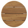 Eleni 20-Inch Round Outdoor Patio Teak Wood Side Table by Modway / EEI-7657