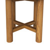 Eleni 20-Inch Round Outdoor Patio Teak Wood Side Table by Modway / EEI-7657