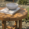 Eleni 20-Inch Round Outdoor Patio Teak Wood Side Table by Modway / EEI-7657