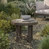 Eleni 20-Inch Round Outdoor Patio Teak Wood Side Table by Modway / EEI-7657