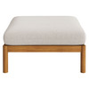 Eleni 2-Piece Outdoor Patio Teak Wood Armchair and Ottoman Set by Modway / EEI-7658