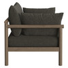 Eleni 2-Piece Outdoor Patio Teak Wood Armchair and Ottoman Set by Modway / EEI-7658