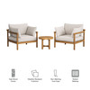 Eleni 3-Piece Outdoor Patio Teak Wood Furniture Set by Modway / EEI-7659