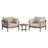 Eleni 3-Piece Outdoor Patio Teak Wood Furniture Set by Modway / EEI-7659